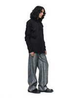 Deformed Black Hand Tuck Shirt