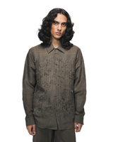 Brown Shredded Woodland Camo Shirt