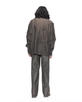 Deformed Hand Tuck Embroidered Shirt