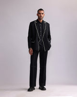 CONTOUR CROCHET EDGE BLAZER