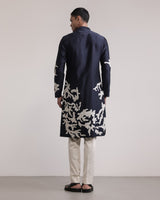 Eroded Camo Applique Kurta Set