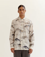 Arid Brushstroke Silk Shirt