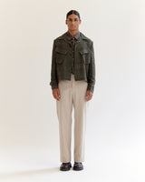 Vintage cropped military Jacket