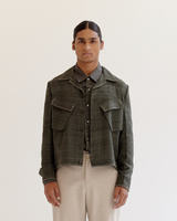 Vintage cropped military Jacket