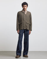 FAUX BUTTONHOLE WORKWEAR JACKET