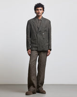 STONE OLIVE DOUBLE BREASTED BLAZER