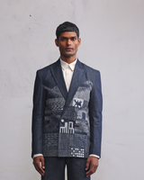 morden ruins double breasted blazer