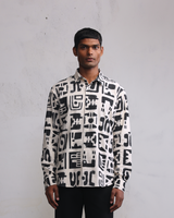 Modern ruins printed shirt