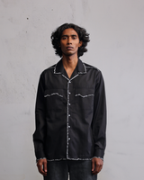Fractured line flap shirt