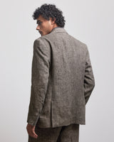 STONE BROWN SINGLE BREASTED BLAZER
