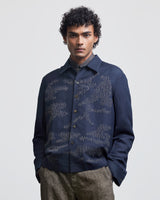 CAMOUFLAGE EMBROIDERED OVERSHIRT