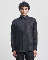 BLUR SHADOW EMBROIDERED SHIRT