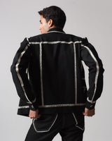 Hand-Stitched Crochet Denim Jacket