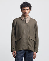 FAUX BUTTONHOLE WORKWEAR JACKET