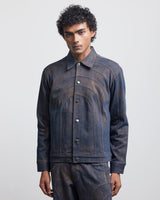 BAUHAUS COATED PATCHWORK DENIM JACKET