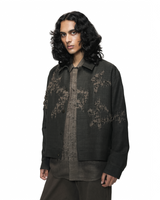 Shredded Woodland Trucker Jacket