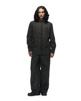 Broken Plaid Brown Shirt