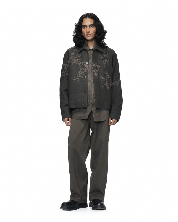 Shredded Woodland Trucker Jacket