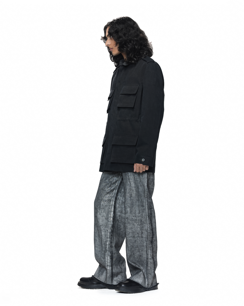 Shredded Collar Field Jacket