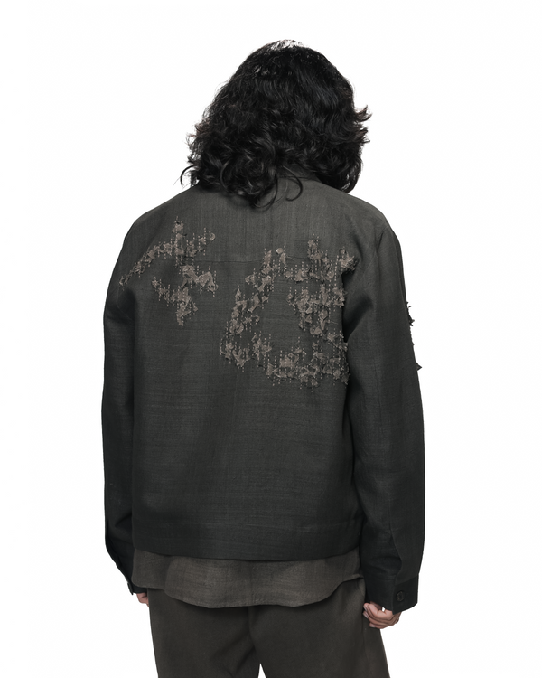 Shredded Woodland Trucker Jacket