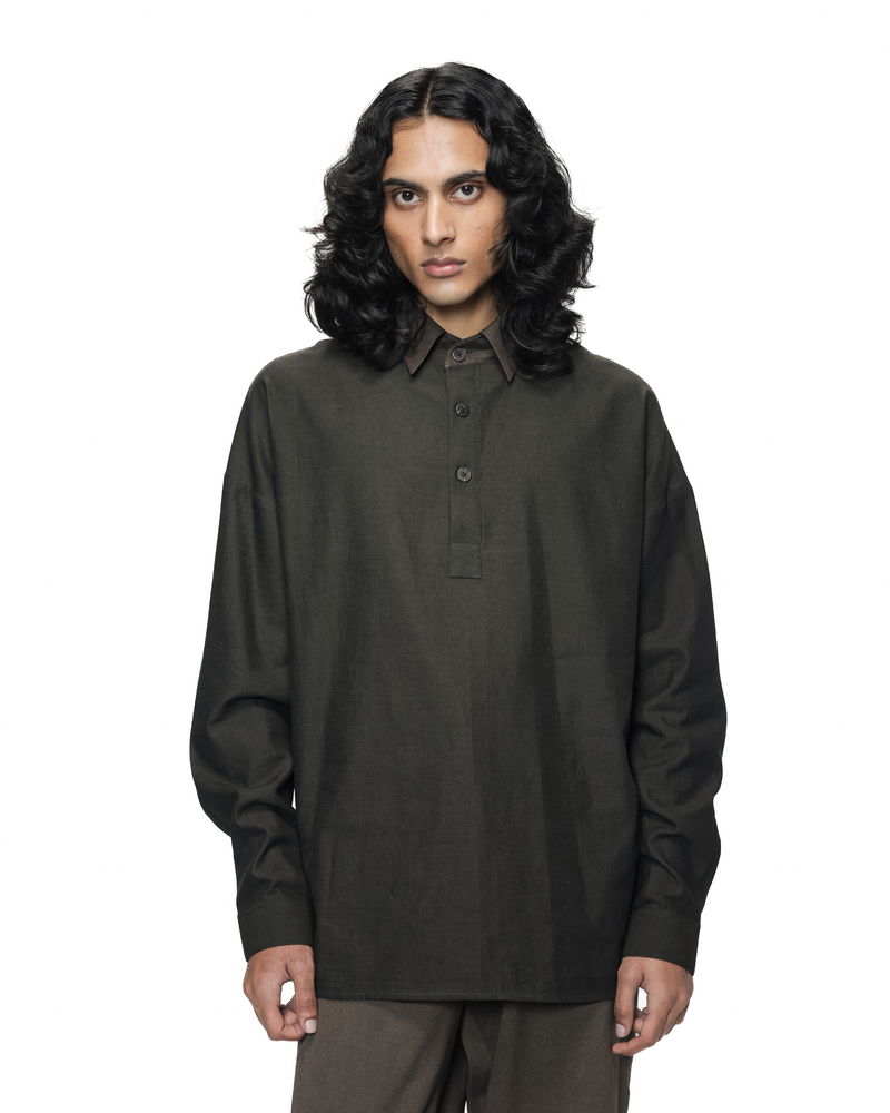 Half- Placket Work Shirt