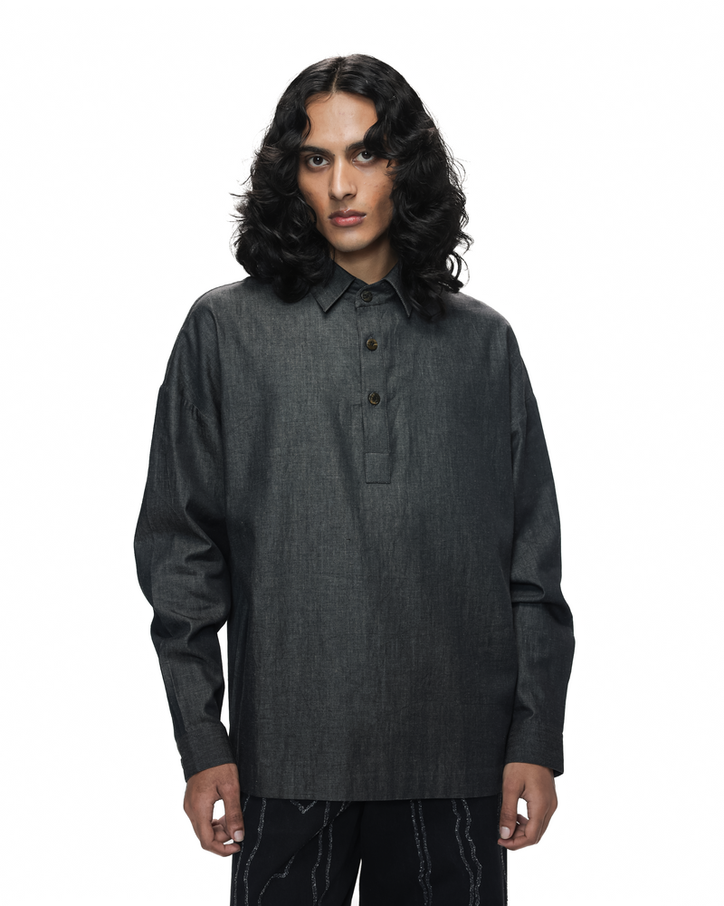 Half- Placket Work Shirt