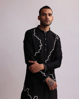 CONTOUR LINE EMBROIDERED KURTA SET