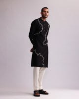 CONTOUR LINE EMBROIDERED KURTA SET
