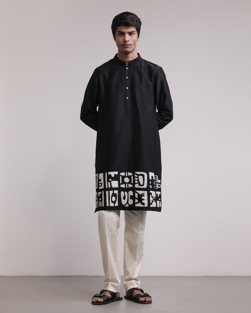 Urban Fossil Patchwork Kurta Set