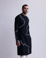 CONTOUR LINE EMBROIDERED KURTA SET