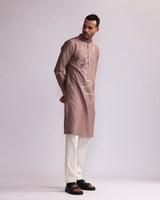 CONTOUR LINE EMBROIDERED KURTA SET