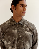 Skin Textured Batik Jungle Jacket