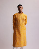 SHADOW BLOCK KURTA SET