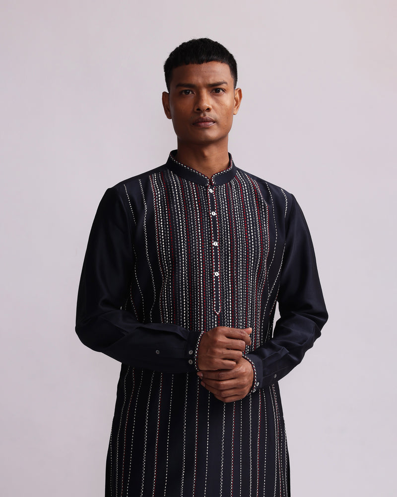 TERRA TRIBE HAND EMBROIDERED KURTA SET