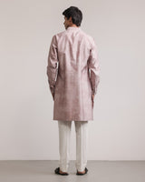 Dust Print Silk Kurta