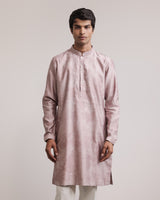 Dust Print Silk Kurta