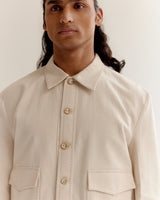 Artisan Denim Ribbed Bomber
