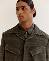 Vintage cropped military Jacket