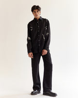 Embroidered Wrinkle Shirt