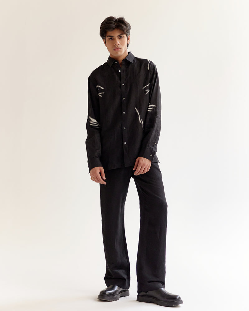 Embroidered Wrinkle Shirt