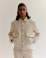 Artisan Denim Ribbed Bomber