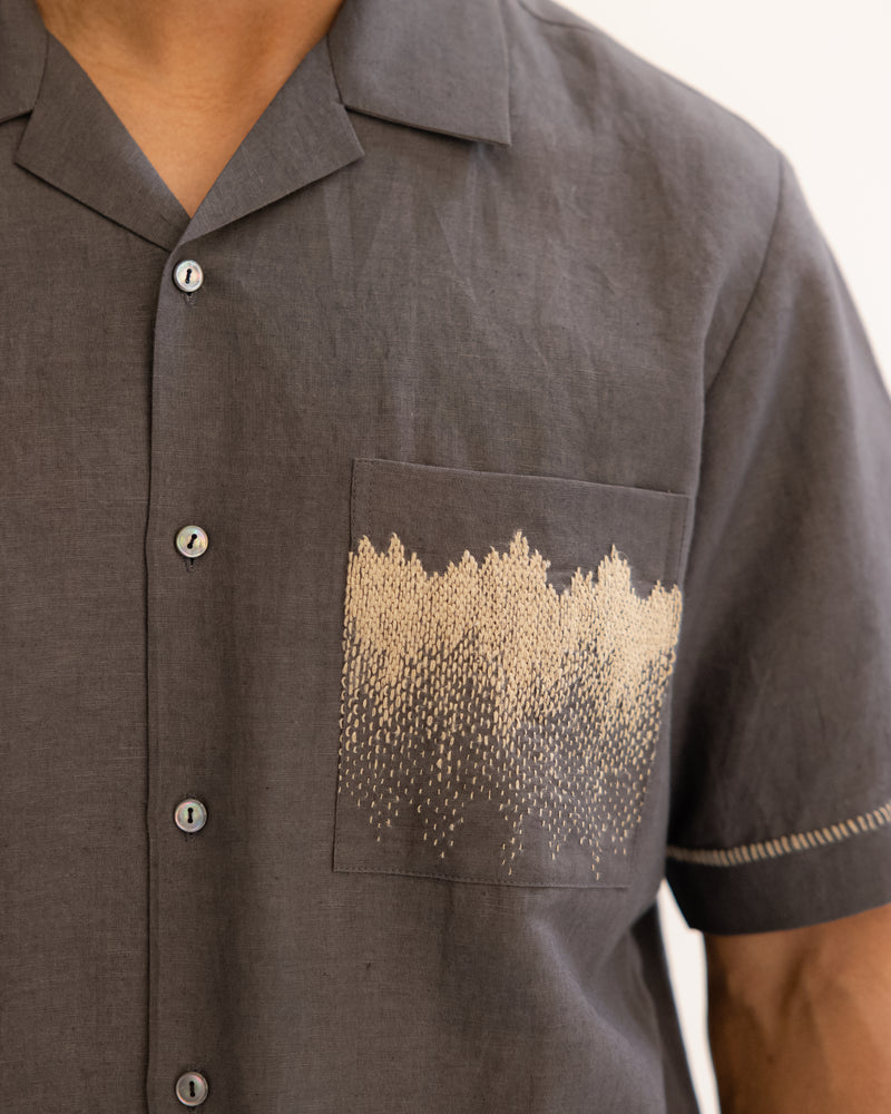 Dust Trail Hemp Embroidered Shirt