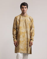 Dust Print Silk Kurta