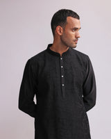 CONTOUR LINE PIN TUCKS EMBROIDERED KURTA SET