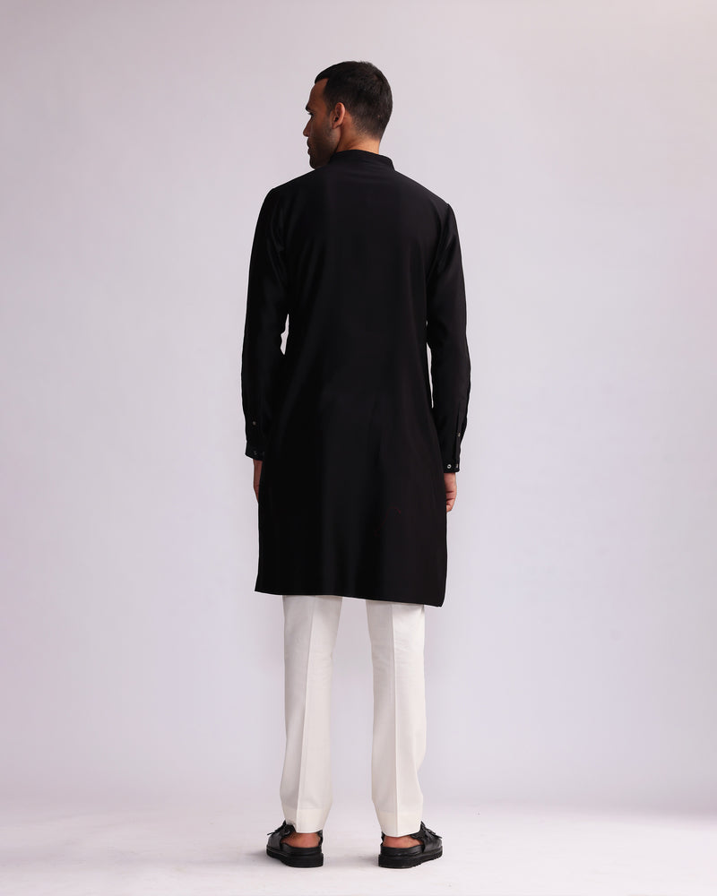 CONTOUR LINE PIN TUCKS EMBROIDERED KURTA SET