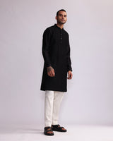 CONTOUR LINE PIN TUCKS EMBROIDERED KURTA SET