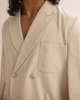 Artisan denim Double breasted Blazer
