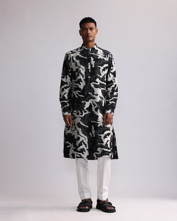 SHADOW CAMO PRINTED KURTA