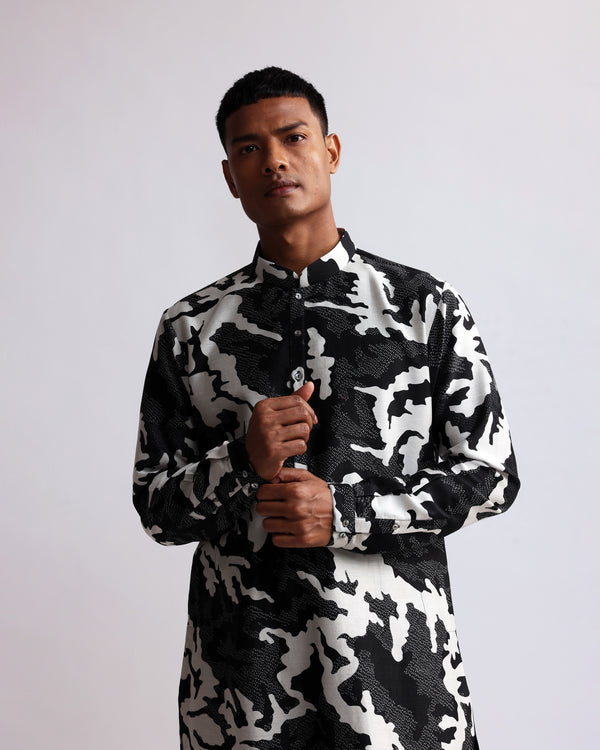 SHADOW CAMO PRINTED KURTA