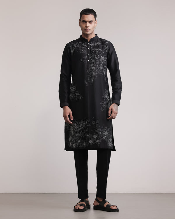 Residual Scattered Stitches Kurta Set